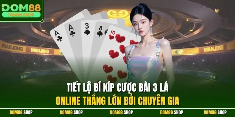 Tiết lộ bí kíp cược bài 3 lá online thắng lớn bởi chuyên gia 